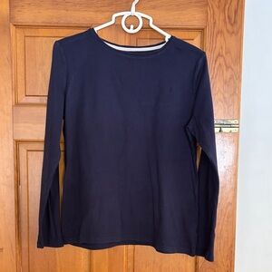 Talbots women’s size large navy Long Sleeve Tee